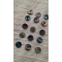Doğal Hakiki İnci Midye Kabugu Düğme 18 Mm 10 Adet