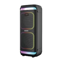 Hepu Hp-986 2x8'' Kablosuz 1 El Mikrofon Bluetooth Usb Şarjlı Rgb Işıklı Müzik Kutusu