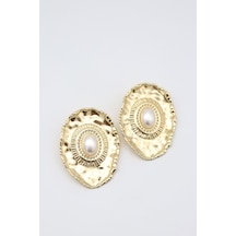 Çelik Küpe 14 K-17214 60mm Çok Renkli