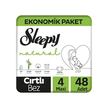 Sleepy Natural Ekonomik Paket Bebek Bezi 4 Numara Maxi 48 Adet