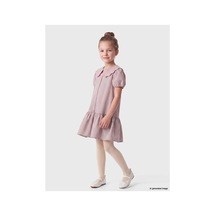 LC Waikiki Alıta Cıty Farkıyla Lcw Kids Pembe Poplin Ekose Kız Çocuk Elbise Pembe - 928242454 Pembe