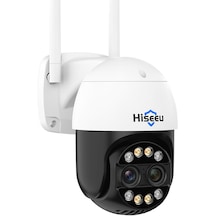 Hiseeu 4mp+4mp Wifi Ptz Ip Cctv Renkli Gece Görüş Güvenlik Kamerası