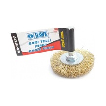 Mey İthalat Hawk Ha10127 Pimli Sarı Tel Daire Fırça 40x6 Mm