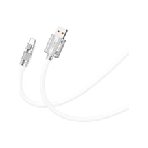 6a Hızlı Usb-a To Type-c Usb-c Soft Silikon Çinko Alaşım Dayanıklı 1.2 Metre Data Şarj Kablosu