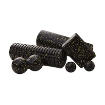 Tam Pilates Seti 1 Tırtıklı ve Düz Foamroller. Sarı-Tek Ebat