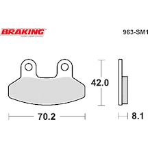Sym Joyrıde Evo 125 2009 Brakıng 963sm1 Yarı Metalik Ön Fren Balatası