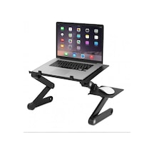 Laptop Yatak Sehpası Portatif Katlanabilir Laptop Sehpası Notebook Sehpası Mouse Pad'li
