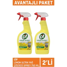 Cif Limon Ultra Yağ Çözücü Sprey 2 X 750 Ml 3'li Avantaj Paketi Mıchu