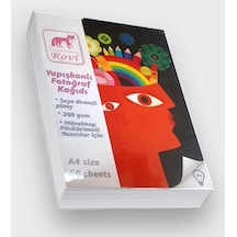 Yapışkanlı Sticker Fotoğraf Kağıdı Parlak Epson-Canon-Hp-Brother A4 50 Yaprak