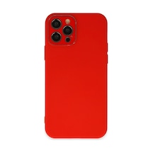 Newface - 419 - İphone 12 Pro Kılıf Lansman Glass Kapak - Edntrend - - Kırmızı