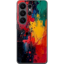 Samsung Galaxy S26 Ultra Uyumlu Renklerin Dansı Baskılı Silikon Kılıf Renkli