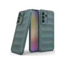 Samsung Galaxy  Uyumlu,  A26 Kılıf Optimum Silikon - Koyu Yeşil