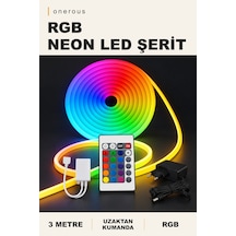 Onerous 3 M Rgb Neon Led Şerit, Uzaktan Kumandalı