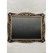 Polyester Siyahlı Altın Varak Ayna 104X84