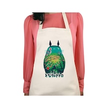 Totoro Baskılı Su İtici Özellikli Mutfak Önlüğü