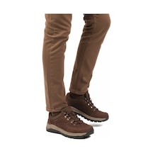 Walkway Kahve Hakiki Deri Bağcıklı Su İtici Erkek Outdoor Ayakkabı Çok Renkli