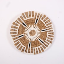Aspendos 60x14 Cm Çap- Doğal Abaka Duvar Tabağı