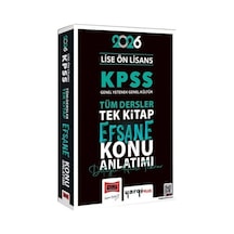Yargı Yayınları 2026 Kpss Lise Ön Lisans Efsane Konu Anlatımlı Tek Kitap
