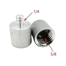5/8 İnç Tripod Vidasını 1/4 İnçe Dönüştürücü Vida Adaptörü