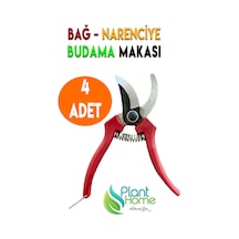 4 Adet Bağ Makası Bahçe Bitki Çiçek Ağaç Dal Budama Makası