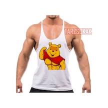 Tarzsokak Gym Tank Top Fitness Sporcu Atleti Gym50 Beyaz