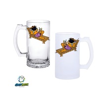 Garfield Kulplu Bira Bardağı Buzlu Veya Şeffaf Seçenekli 0292