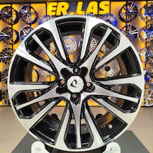 4 Adet Bky-0057 7 17 4 100 Et40 60,1 Black Machıned Jant Takım