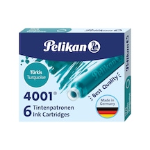 Kartuş Serisi Tp6x Dolmakalem Kartuşu, Turkuaz Çok Renkli