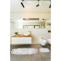 Alanur Lale Lazer Kesim 2 Li Banyo Takimi St210198gr gri