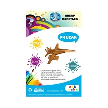 Ahşap Maket F4 Uçak Boya Ve Fırça
