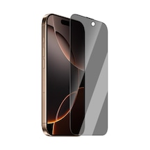 İphone 16 Pro Max İle Uyumlu Ultra-thin Serisi Tmq Privacy 0.15mm 3d Cam Ekran Koruyucu Uygulama