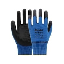 Beybi Nitril Mavi-siyah Zebra Işçi Eldiveni 12 Çift