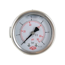 Simga 0-1 Bar Çap Ø52 MM Pano Tip Gliserinli Manometre