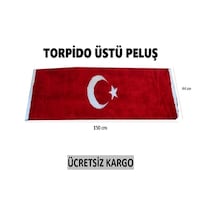 Peluş Türk Bayrağı Torpido Halısı Ay Yıldız N11.3189