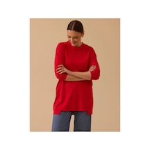Seçil Yuvarlak Yaka Tunik Kırmızı - 882583706 Kırmızı