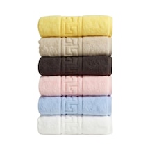 Anılsan 6'lı El Ve Yüz Havlusu Seti 50x90 Cm -%100 Pamuk, Yüksek Emici, Grek Desenli - Ev, Otel, Spa Ve Banyo İçin Lüks Havlu Seti Günlük Kullanıma Uygun 6 Renk