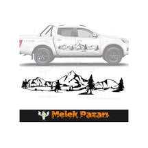 Dağ Manzara Off Road Kamp Araba Sticker