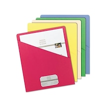 Smead Yırtmaçlı Ceket, Mektup Boyutu, Çeşitli Renkler, Paket Başına 25 75425