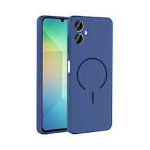 Zore Galaxy A06 Kılıf M-safe Şarj Özellikli Ogaa Meta Kapak - Lacivert
