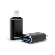 Ayrex Syrox Dt25ul Lightning - Usb 3.0 Otg Dönüştürücü - Siyah Diğer