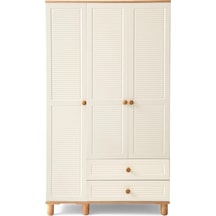 Finike Mdf 3 Kapılı Dolap -ekru