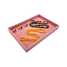 Servis Sunum Ve Fotograf Çekim Tablası Mini Pembe Süet