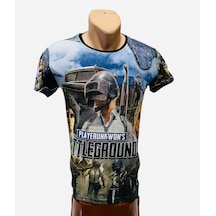 Gamer Dijital Baskı Pubg Palyer Tshirt Çok Renkli