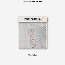 1 Adet Napearl Beyaz Tül İçi Boş Oyma Tasarım Pencere Teli Perdesi Zarif Sırf Oturma Odası Perdesi Ev Dekor İçin