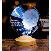 Atatürk Sözleri Hediye Led Lamba, Mustafa Kemal Atatürk Görselli Hediyeler