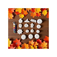 Cadılar Bayramı Halloween 15 Parça Boyanabilir Xxl Model 3d Balkağı Boyama Seti