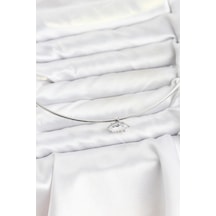 Mey İthalat Pirinç Gümüş Renk Choker Model Zirkon Taşlı Kadın Kolye - Özel Seri Meyeb694f94e976cea9a96f0435a8