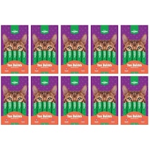 Kiwi Yammies Ton Balıklı Morina Balıklı Sıvı Kedi Ödül Maması 10 Paket