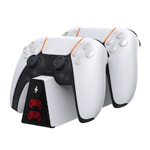 Ps5 Kol Şarj Edici Stand Dock Göstergeli Çift Kol Şarjı Tp5-0518