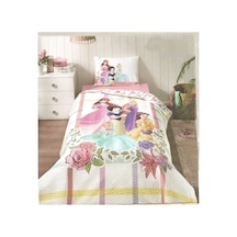 Özdilek Princess Flowers Pembe Tek Kişilik Kapitoneli Nevresim Takımı 4773